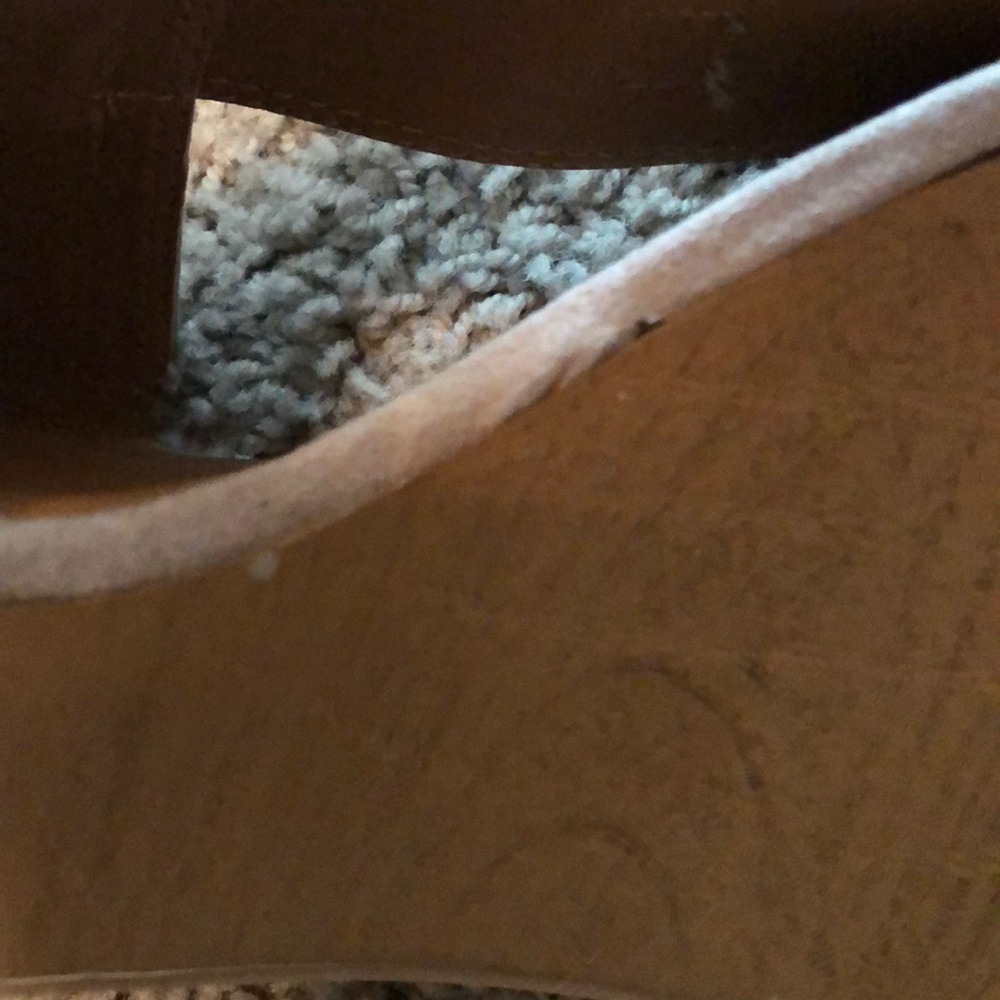 LAST 1⭐️ tan wrap wedges heels taupe - Picture 3 of 3